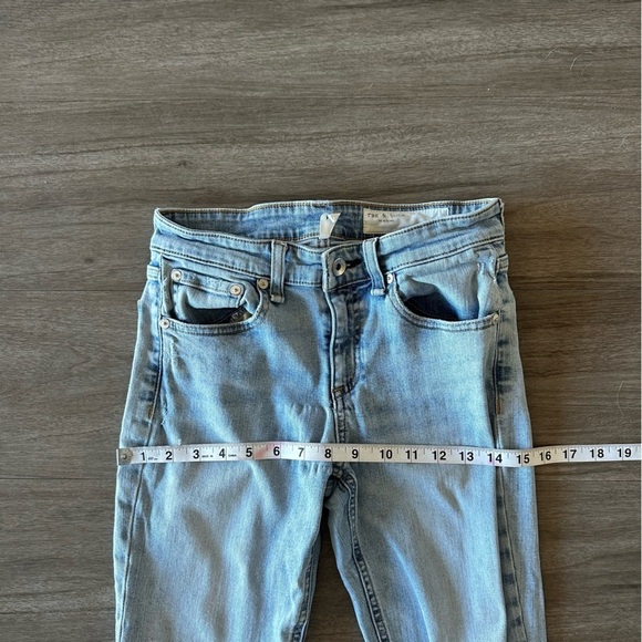 Rag & Bone Womens Cate Mid Rise Ankle Skinny Jeans In Thunderbird Blue - Picture 15 of 16